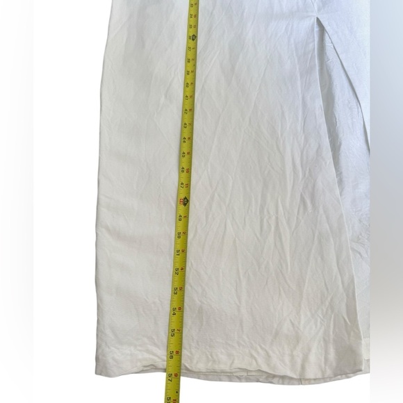 Vtg CACHE Dress Womens off white size 10 Linen blend - Picture 8 of 16